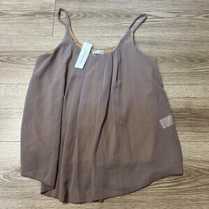 NWT JJ Perfection Women's Purple Sleeveless Blouse Tank Top Size Small (A47)